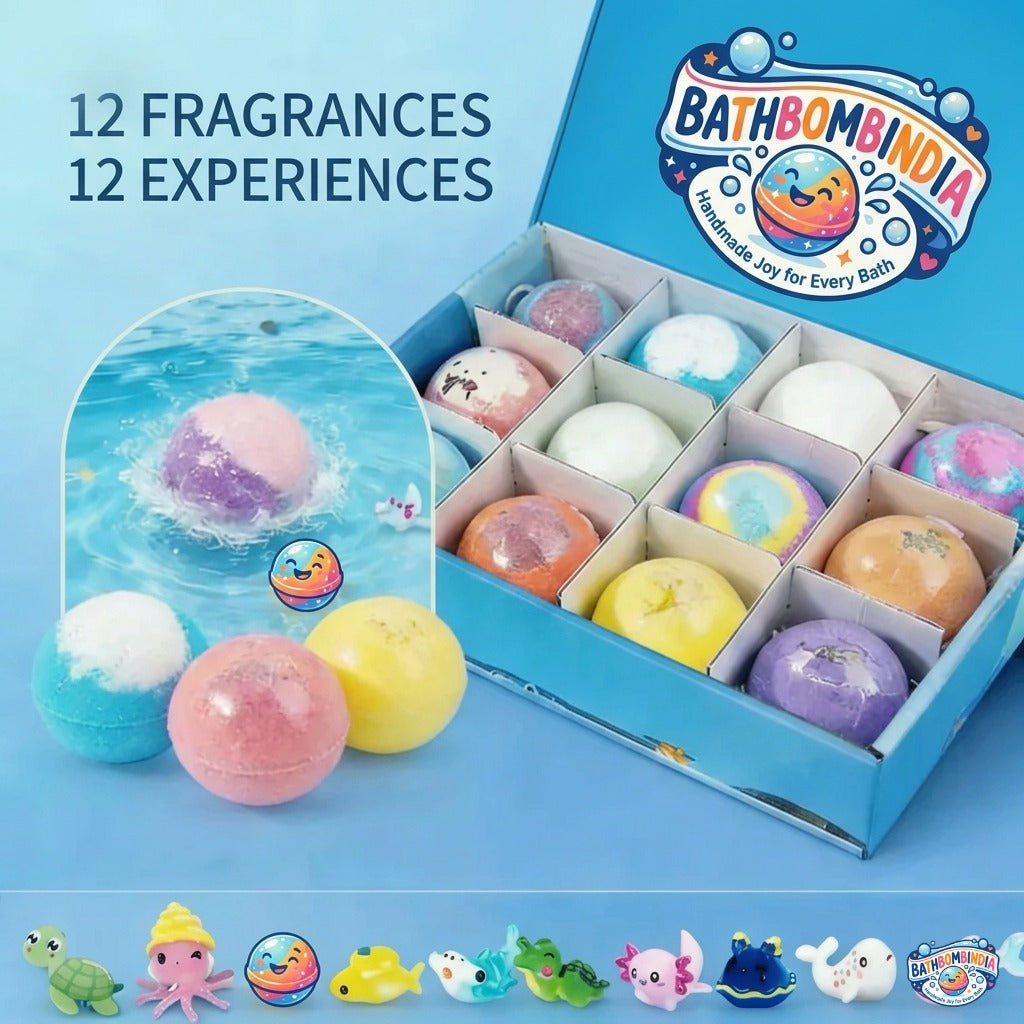 12-Piece Ocean Surprise Toy Bath Bomb Set